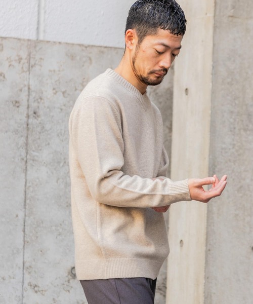 「URBAN RESEARCH ROSSO MEN」 Vネックニット MEDIUM ネイビー メンズ_画像6