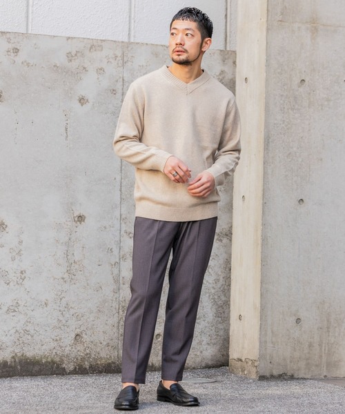 「URBAN RESEARCH ROSSO MEN」 Vネックニット MEDIUM ネイビー メンズ_画像8