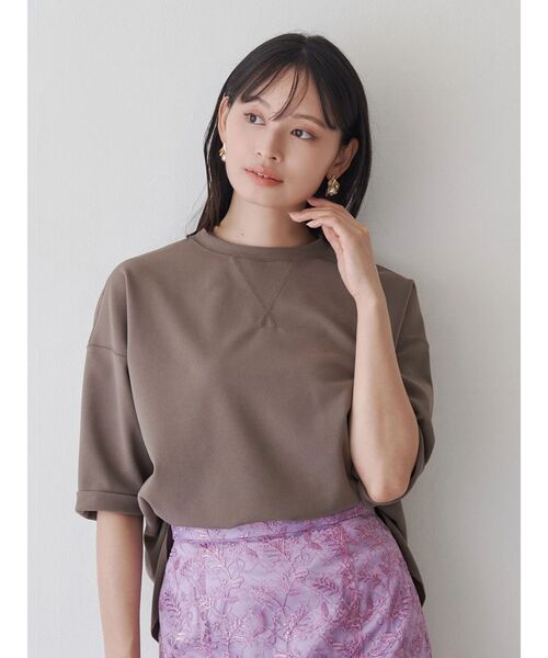 TONAL（トーナル） ブラウス シャツ 半袖 Vガゼットブラウス 