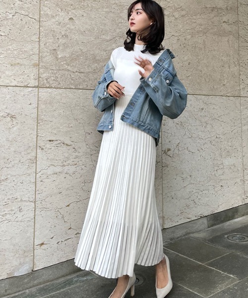 ánuans アイボリー 半袖 ロングワンピース アニュアンス anuans