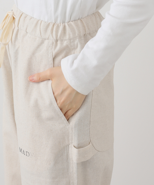 Pay Day 刺繍入りワークパンツ ベージュ Pay Day 刺繍入りワークパンツ ベージュ - メルカリ