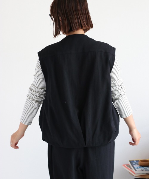 【cccmalie】 ジップアップベスト Nylon Zip Up Vest - Black – LÝFT