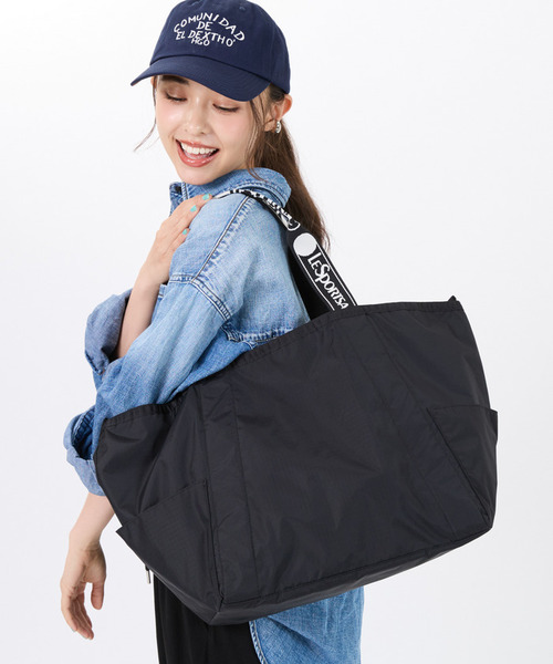 LeSportsac トートバッグ E/W REVERSIBLE PKT TOTE ロゴジャ