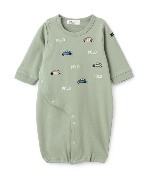 ベビー服 ロンパース 「POLO BCS」モチーフ刺繍長袖2WAYオール | petit main | 02