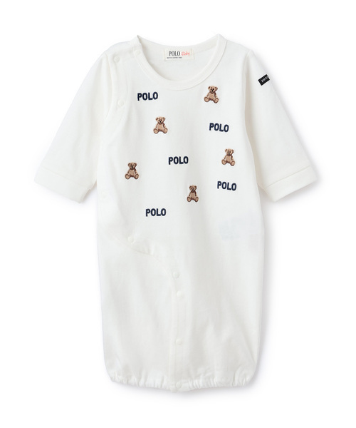 ベビー服 ロンパース 「POLO BCS」モチーフ刺繍長袖2WAYオール | petit main | 05