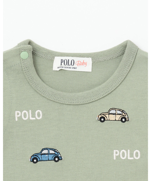 ベビー服 ロンパース 「POLO BCS」モチーフ刺繍長袖2WAYオール | petit main | 08