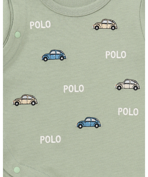 ベビー服 ロンパース 「POLO BCS」モチーフ刺繍長袖2WAYオール | petit main | 09
