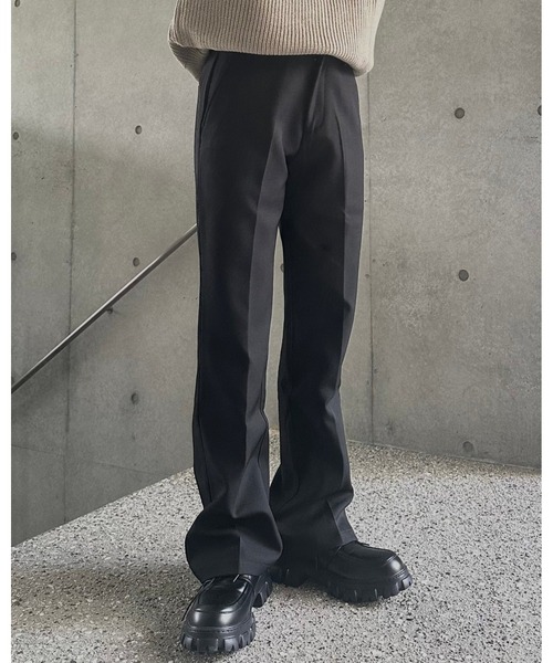 Otte パンツ センタープレスセミフレアスラックス メンズ レディース