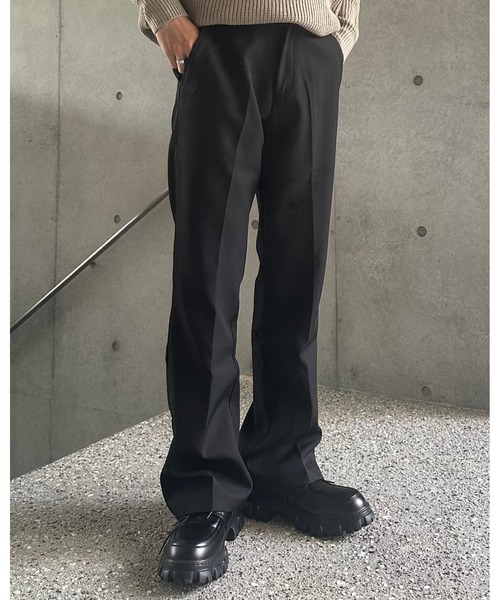 Otte パンツ センタープレスセミフレアスラックス メンズ レディース