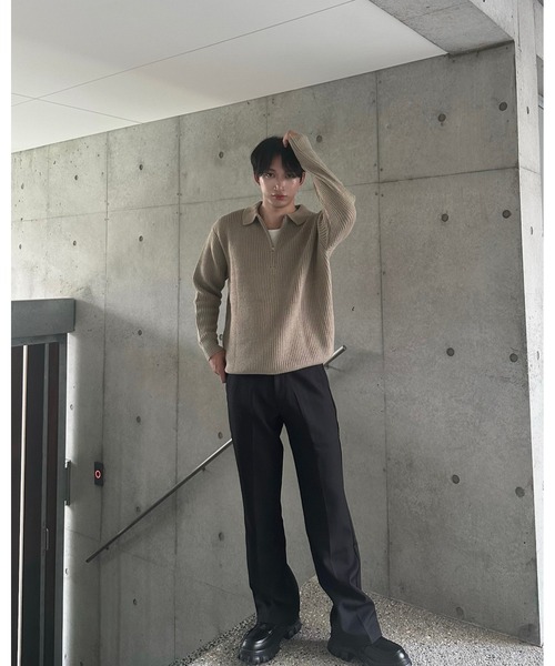 Otte パンツ センタープレスセミフレアスラックス メンズ レディース