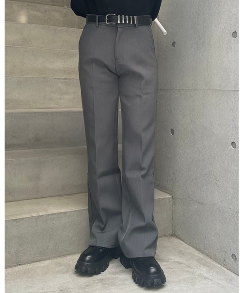 Otte パンツ センタープレスセミフレアスラックス メンズ レディース
