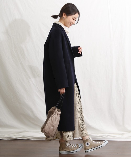 「Gready Brilliant」 「AuieF」コート 38 ダークネイビー レディース_画像5