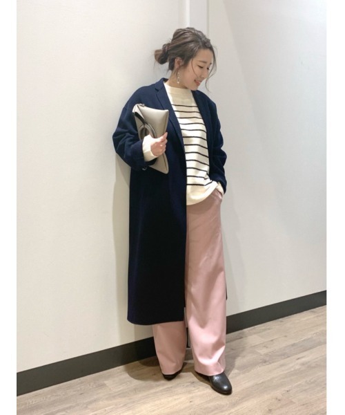 「Gready Brilliant」 「AuieF」コート 38 ダークネイビー レディース_画像6