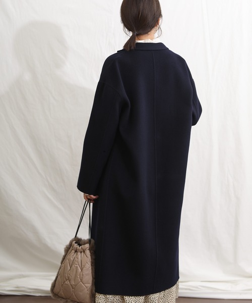 「Gready Brilliant」 「AuieF」コート 38 ダークネイビー レディース_画像7