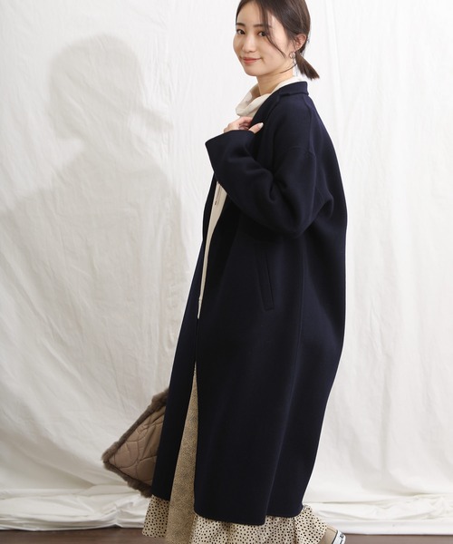 「Gready Brilliant」 「AuieF」コート 38 ダークネイビー レディース_画像9