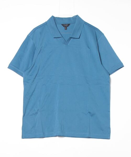「BANANA REPUBLIC FACTORY STORE」 半袖ポロシャツ S インディゴブルー メンズ_画像3