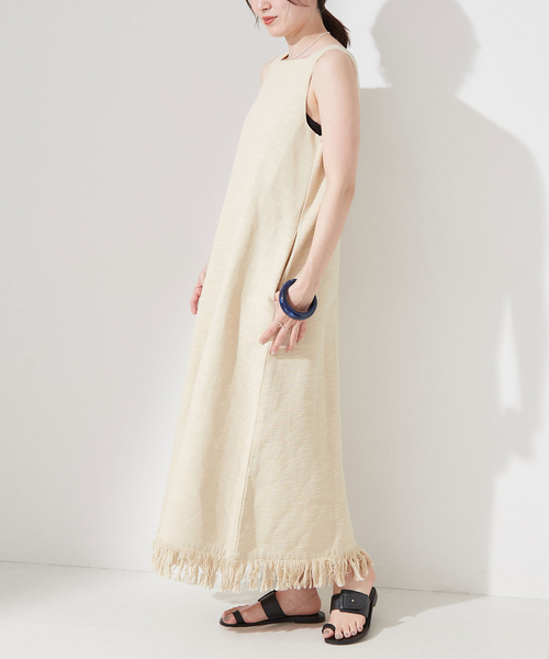 新品 sara mallika ノースリーブワンピース フリー サラマリカ