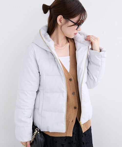 【未使用タグ付き】ルクールブラン ファーフードショートダウン 楽天市場】ファーフードショートダウン／ルクールブラン（le.coeur