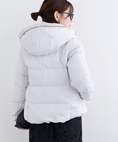 【未使用タグ付き】ルクールブラン ファーフードショートダウン ファーフードショートダウン/le.coeur blanc(ルクールブラン