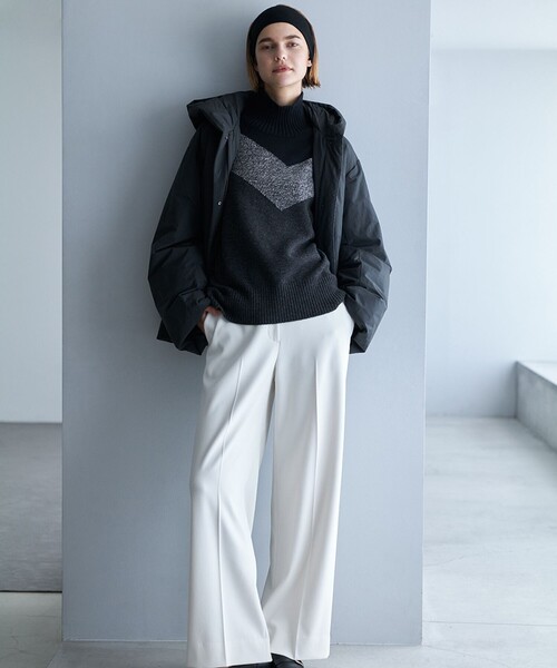 美品✨22AW✨マメクロゴウチ　フェアアイルハイネックニット　インターシャ 美品✨22AW✨マメクロゴウチ フェアアイルハイネックニット インターシャ