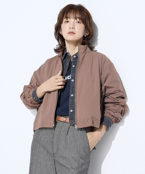 COMME CA Wardrobe ブルゾン アウター ドライナイロンストレッチタフタ 