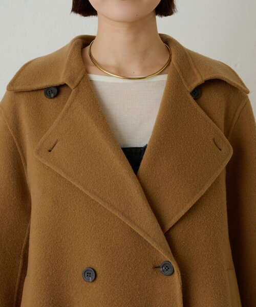 オメカシ　【アウター総選挙ランクイン！】ダブルフェイスPコート　キャメル オメカシ 【アウター総選挙ランクイン！】ダブルフェイスPコート