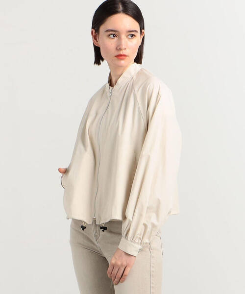 MACPHEE（マカフィー） ジップアップブルゾン 36 ホワイト レディース