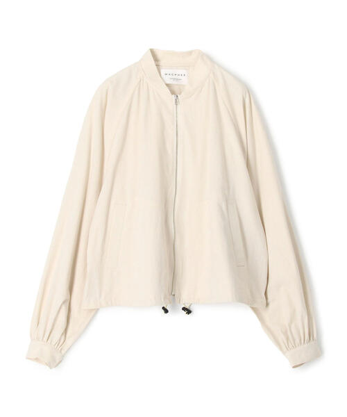 MACPHEE（マカフィー） ジップアップブルゾン 36 ホワイト レディース