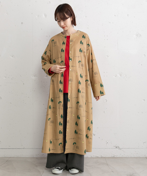 プードゥドゥ（POU DOU DOU）/スワンレイクプリントワンピース POU DOU DOU（プードゥドゥ） ワンピース スワンレイクプリント