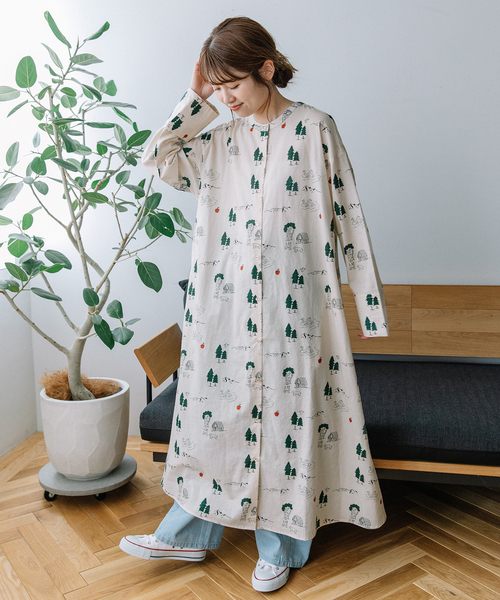 POU DOU DOU（プードゥドゥ） ワンピース スワンレイクプリント