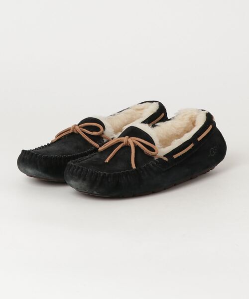 UGG ブラック モカシン UGG Australia 「UGG」 モカシンシューズ 24cm ブラック