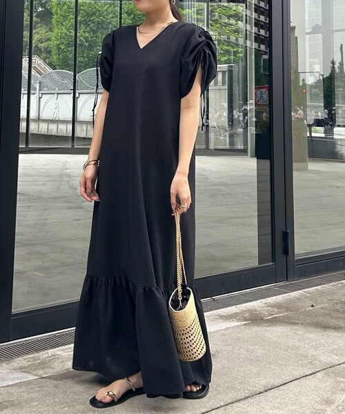 「NOLLEY'S Sophi」 半袖ワンピース 36 サックスブルー レディース_画像8