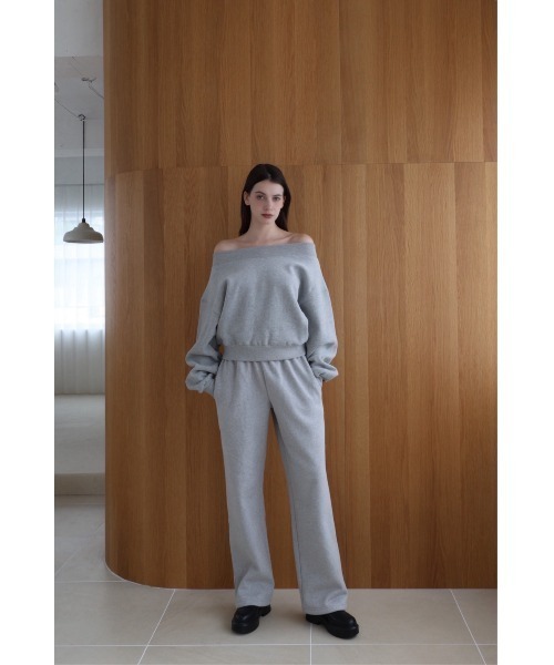 celon トレーナー スウェット off shoulder sweat set up レディース
