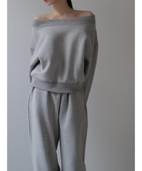 celon トレーナー スウェット off shoulder sweat set up レディース