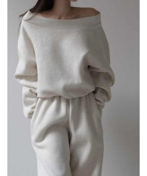 celon トレーナー スウェット off shoulder sweat set up レディース