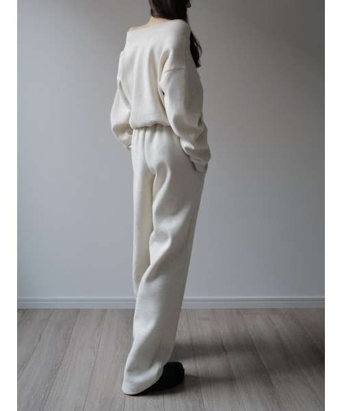 トレーナー スウェット off shoulder sweat set up レディース_12