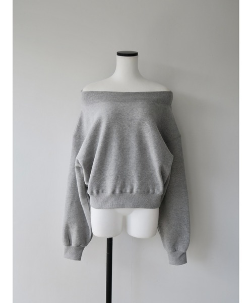 トレーナー スウェット off shoulder sweat set up レディース_13