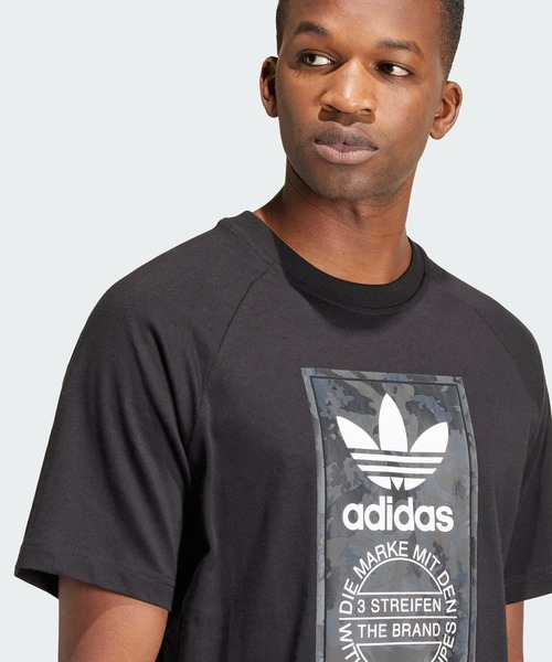 「adidas」 半袖Tシャツ X-SMALL ブラック メンズ_画像5