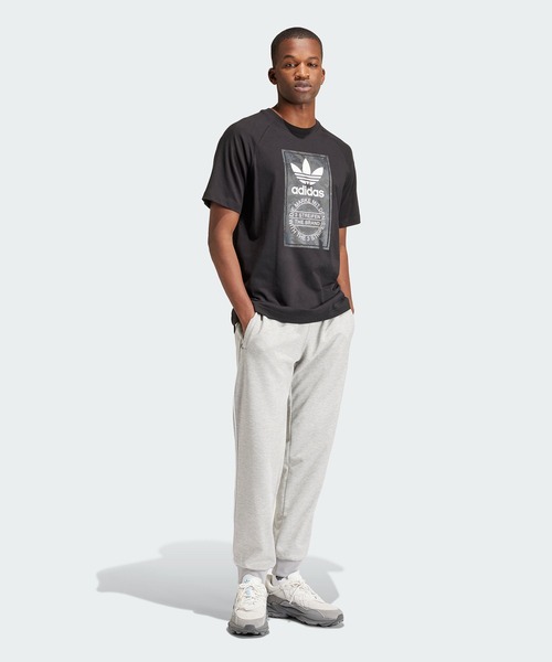 「adidas」 半袖Tシャツ X-SMALL ブラック メンズ_画像6