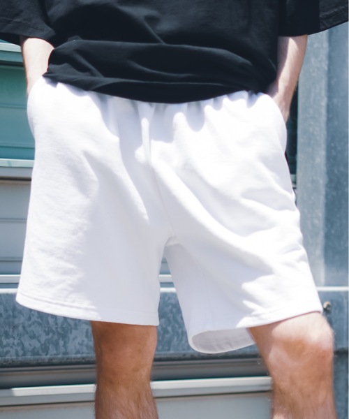 「LOS ANGELES APPAREL」 ハーフパンツ LARGE ホワイト メンズ_画像2
