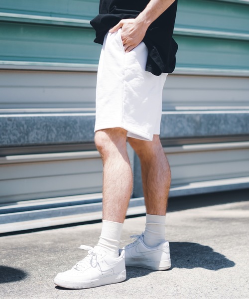 「LOS ANGELES APPAREL」 ハーフパンツ LARGE ホワイト メンズ_画像4