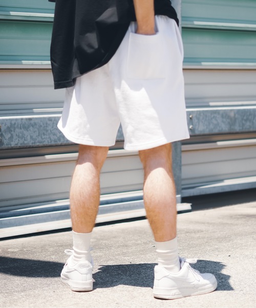 「LOS ANGELES APPAREL」 ハーフパンツ LARGE ホワイト メンズ_画像5