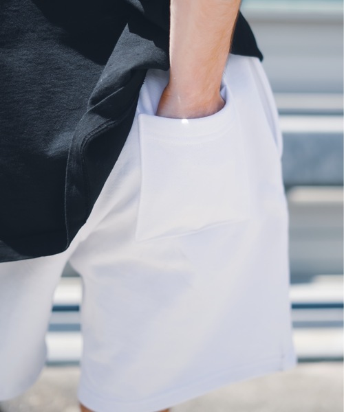 「LOS ANGELES APPAREL」 ハーフパンツ LARGE ホワイト メンズ_画像6