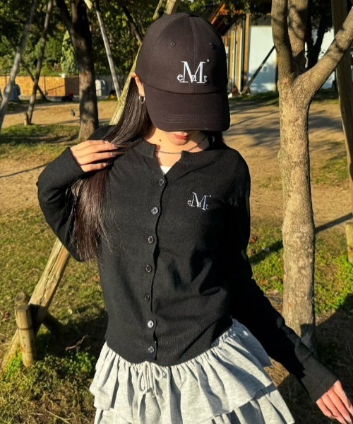 MUCENTカーディガン MUSINSA公式 | MUCENT マレ7ボタンクロップヘンリーネックカーディガン