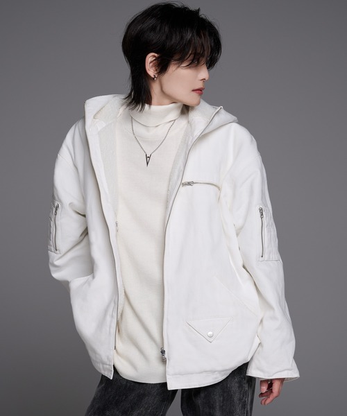 ALLTERRAIN マウンテンパーカー ホワイト ALLTERRAIN - ナイロンジャケット・マウンテンパーカー -デサント