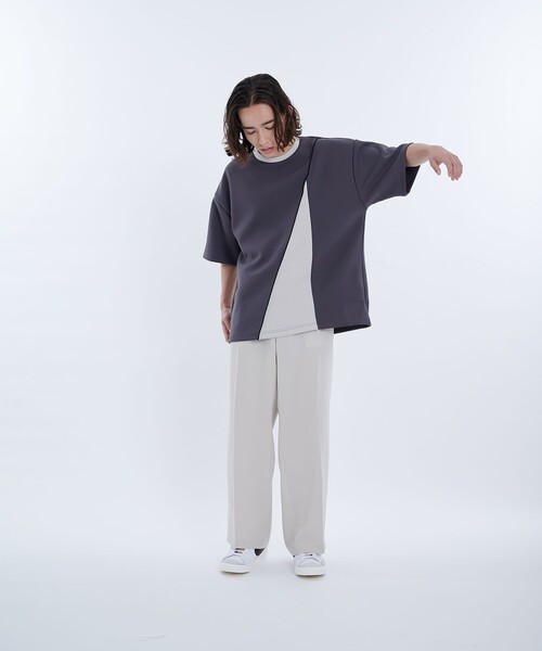 「CITY TOKYO」 半袖Tシャツ 2 オフホワイト メンズ_画像4