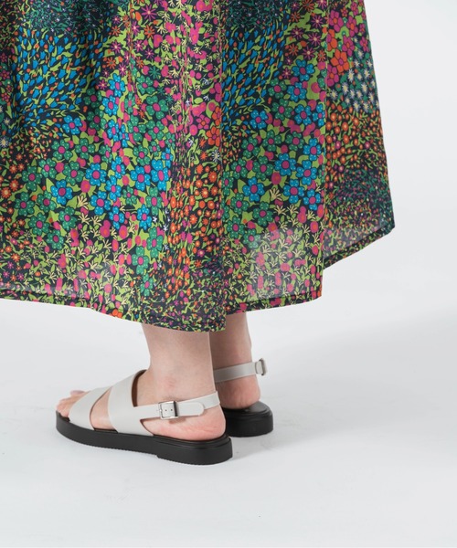 「TEMPERATE」 フラットサンダル 38 ブラック レディース_画像3