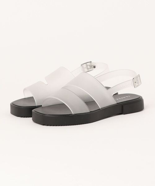 「TEMPERATE」 フラットサンダル 38 ブラック レディース_画像4
