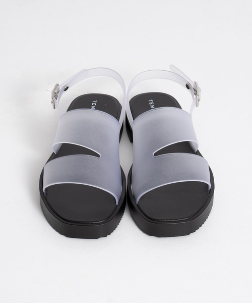 「TEMPERATE」 フラットサンダル 38 ブラック レディース_画像9