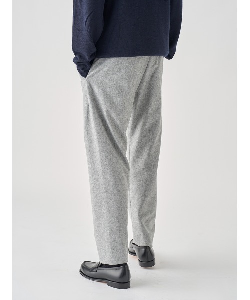 定価35,200円 SOVEREIGN ウール フランネル イージーパンツ JOHN SMEDLEY（ジョンスメドレー） パンツ ウールフランネル イージー